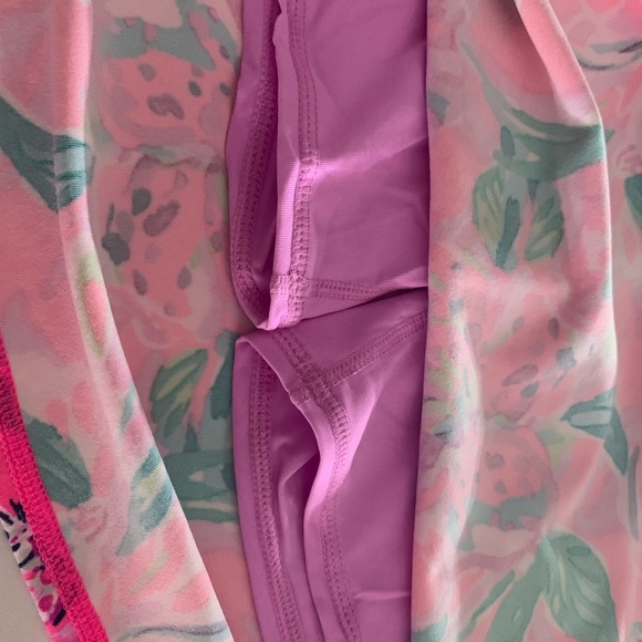 EEEUC SMALL, Lilly Pulitzer Mayans Cockatoo Pink Paws for a Cause Luxletic Skort - Picture 3 of 7